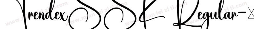 TrendexSSK Regular字体转换